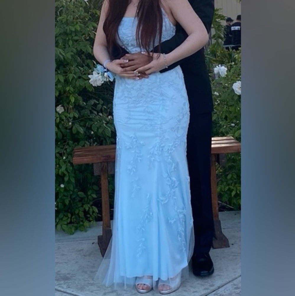 PromGirl Blue Mermaid Prom Dress